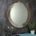 Gold Feather Wall Mirror